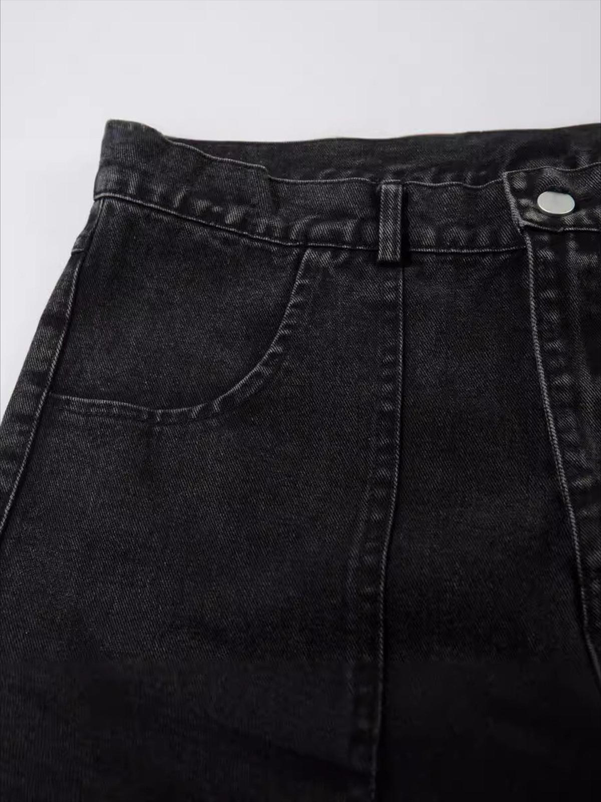 Washed Cargo Jeans