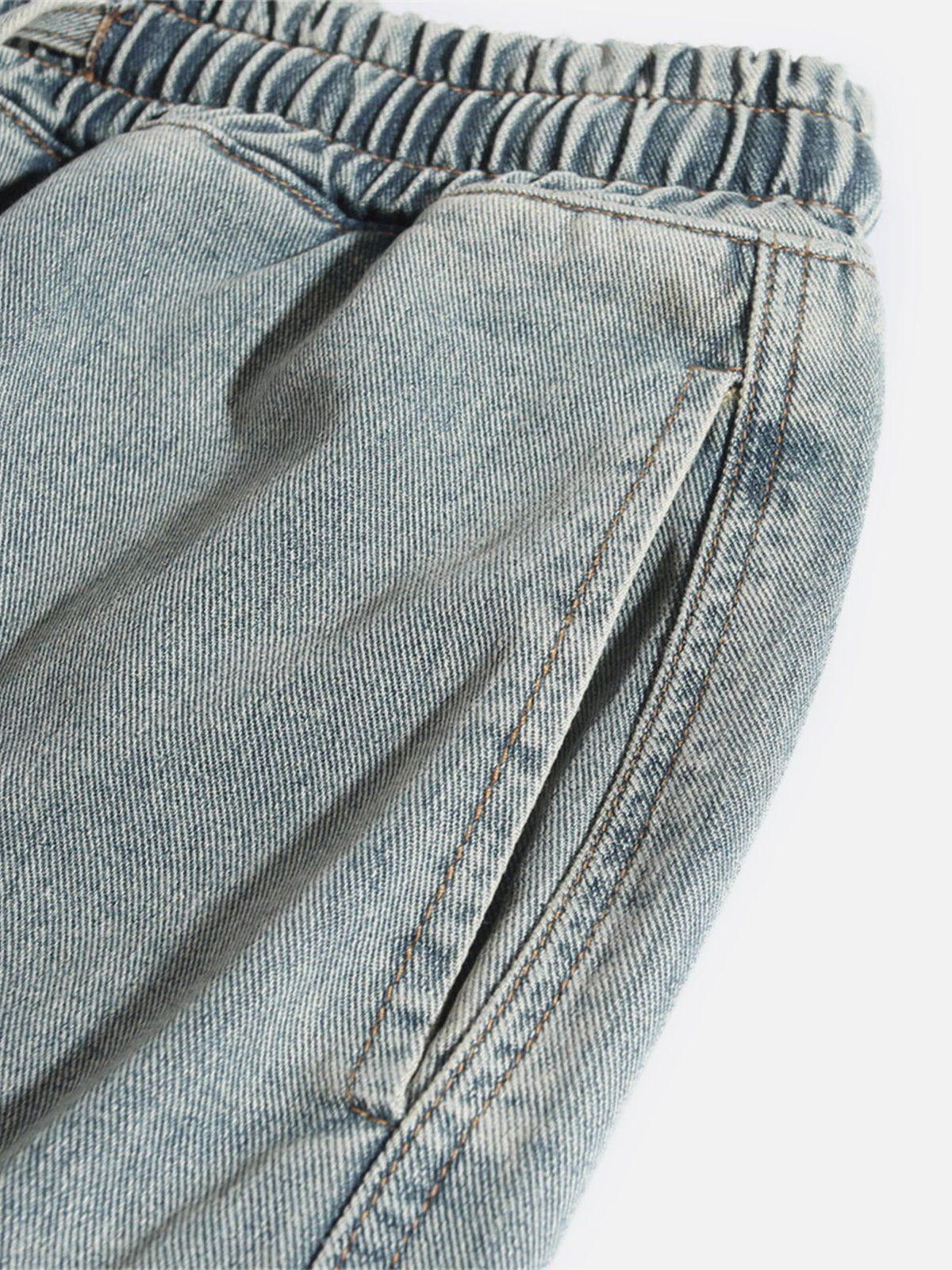 Washed Embroidery Jorts