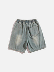 Washed Embroidery Jorts
