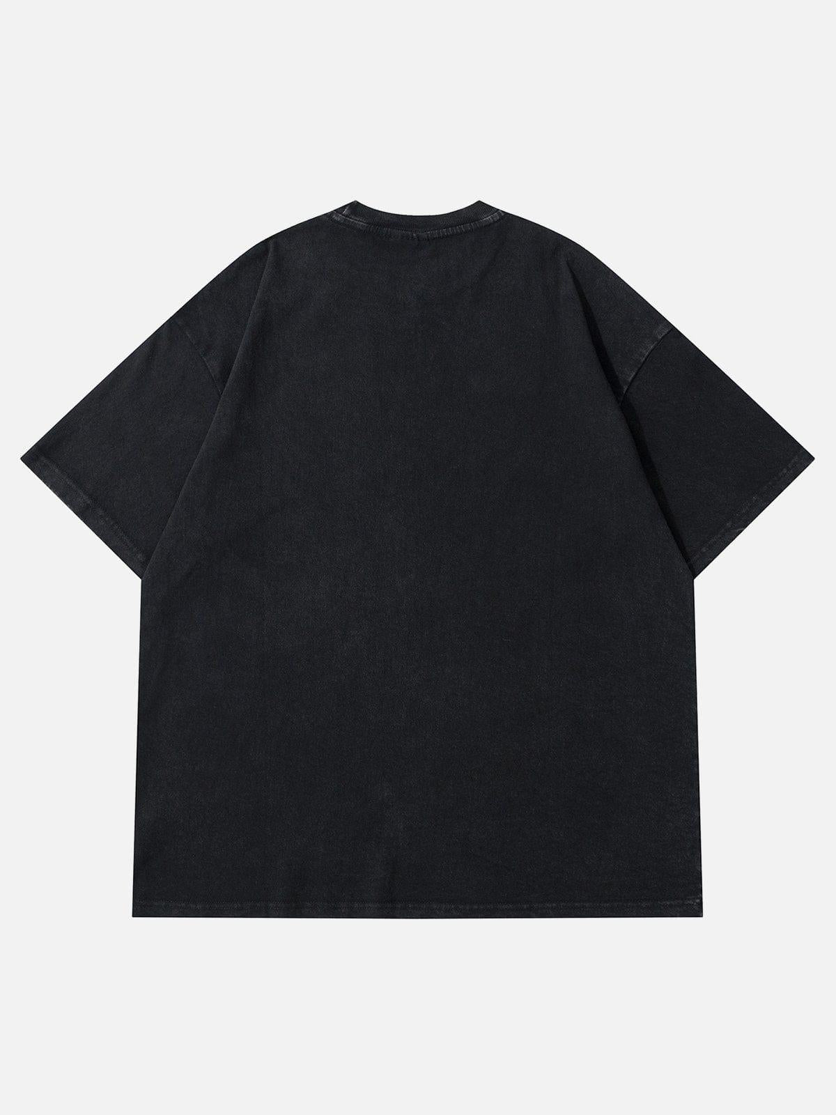 Washed Flame Print Tee