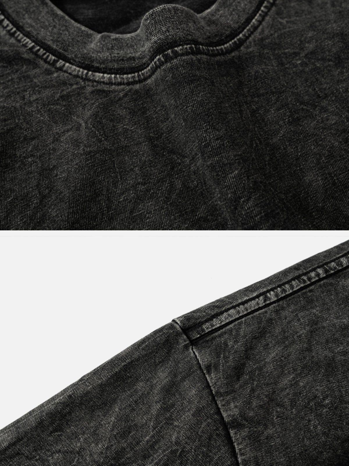 Washed Flame Printed Tee