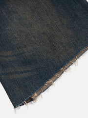 Washed Fringe Denim Jorts