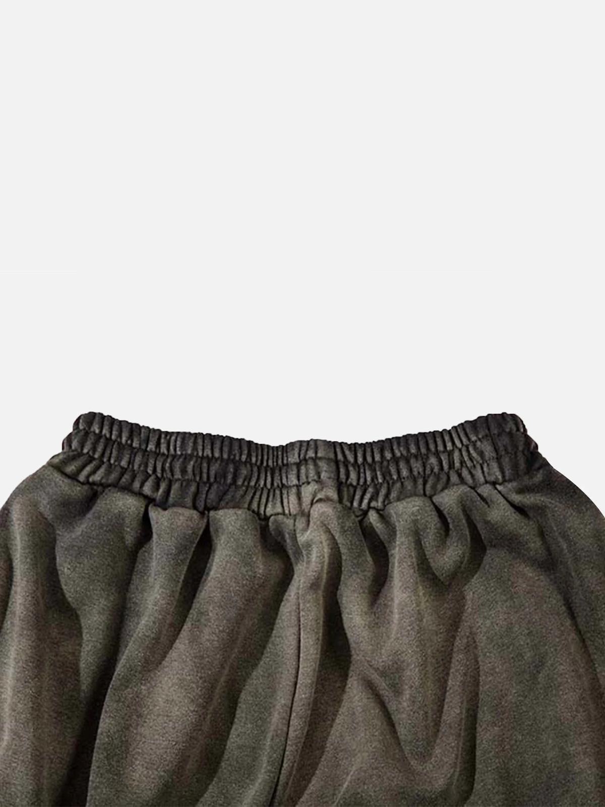 Washed Gradient Drawstring Sweatpants