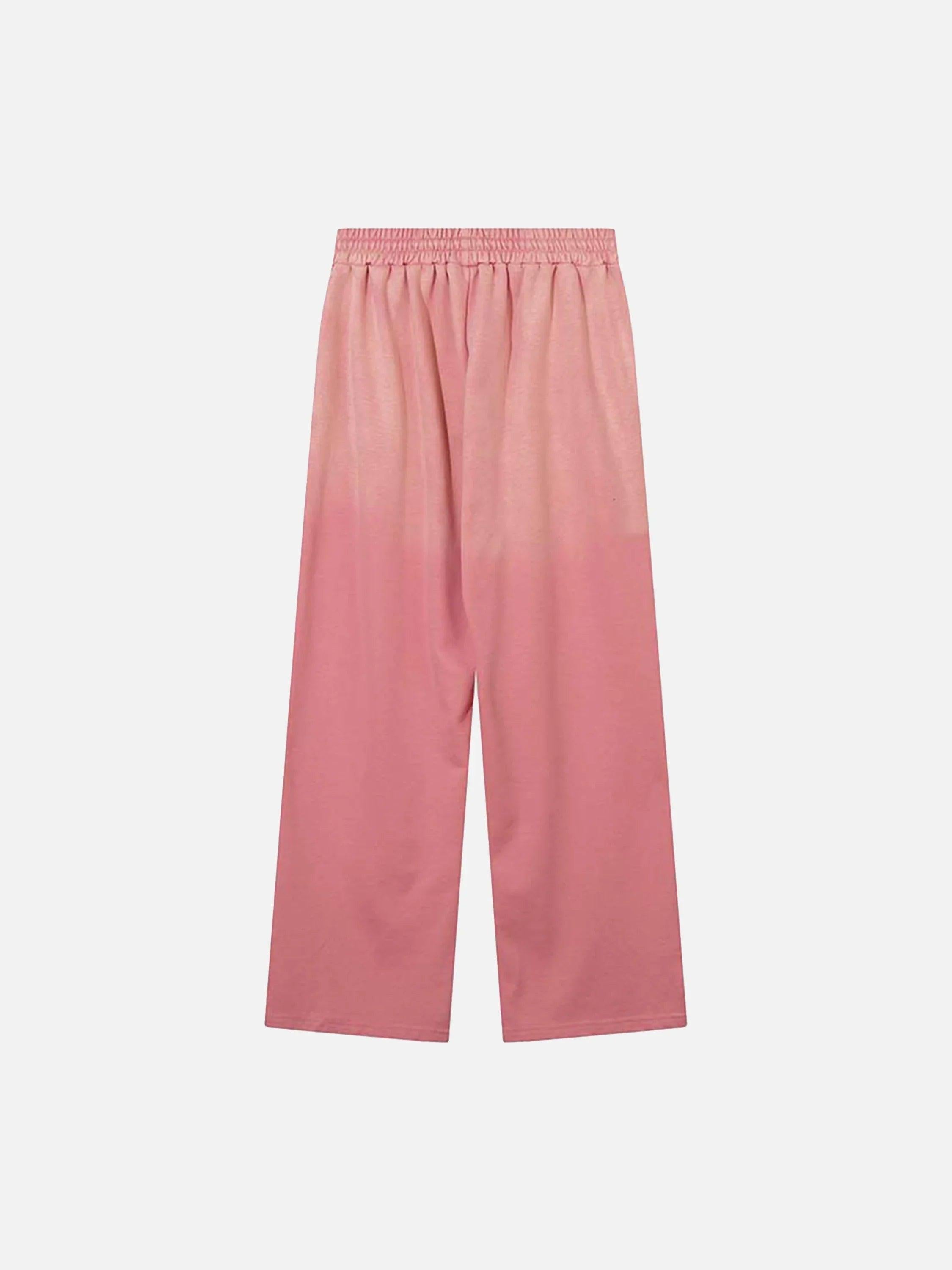 Washed Gradient Drawstring Sweatpants