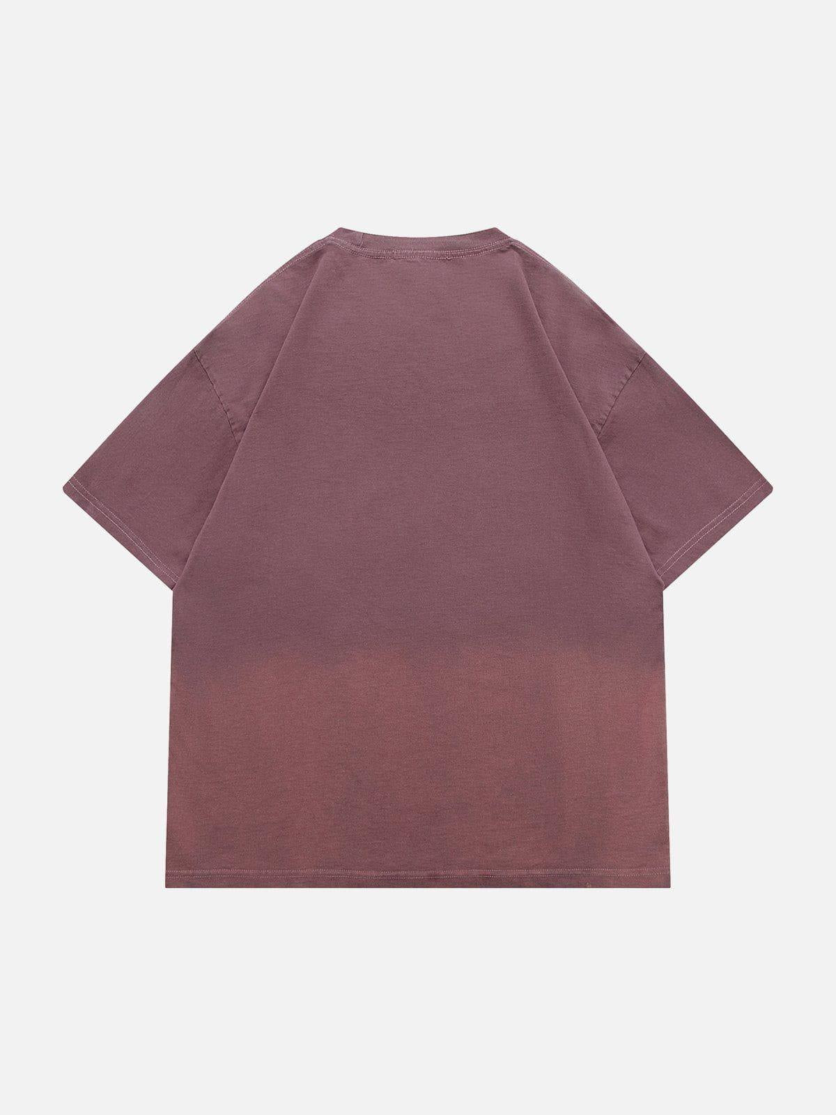 Washed Graphic Gradient Tee