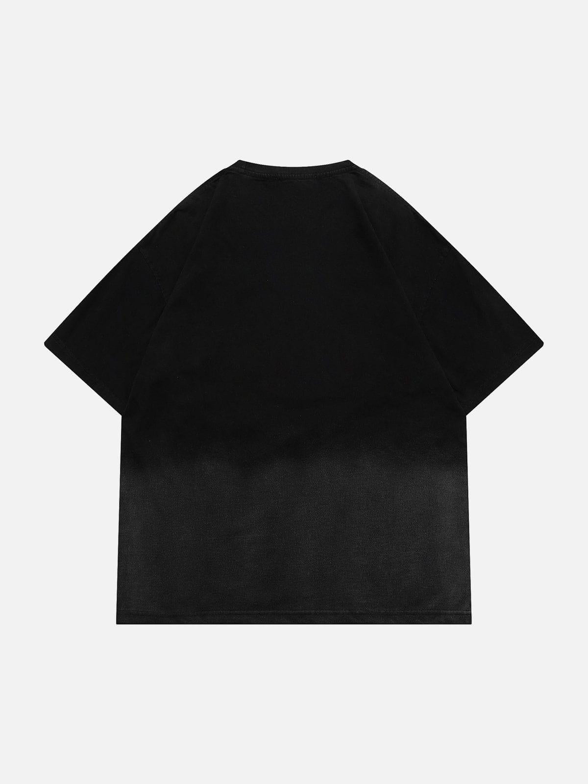 Washed Graphic Gradient Tee