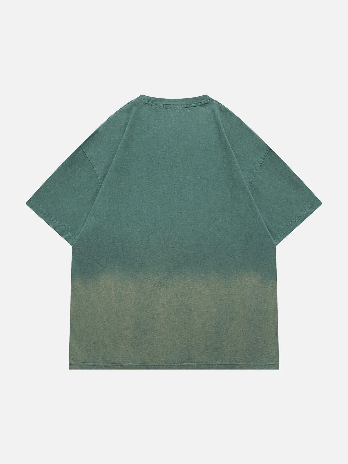 Washed Graphic Gradient Tee