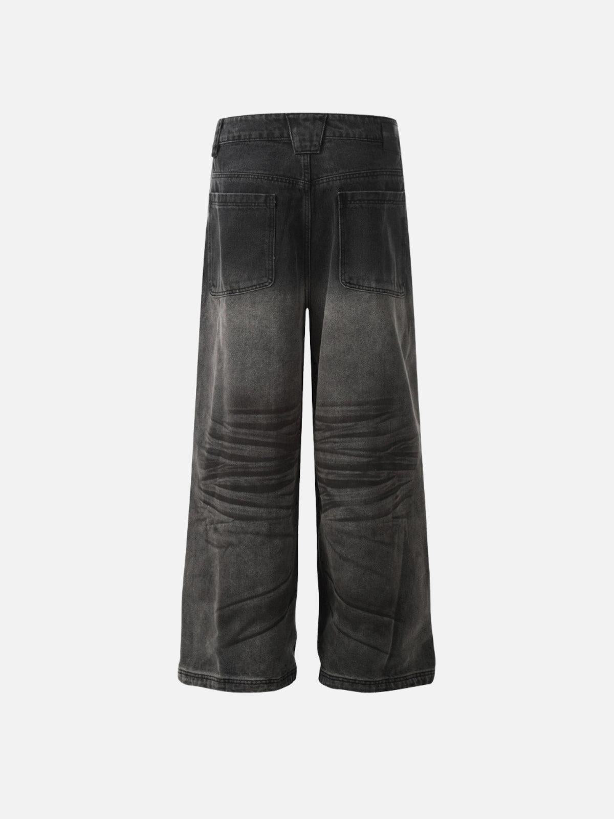 Washed Graphic Jeans
