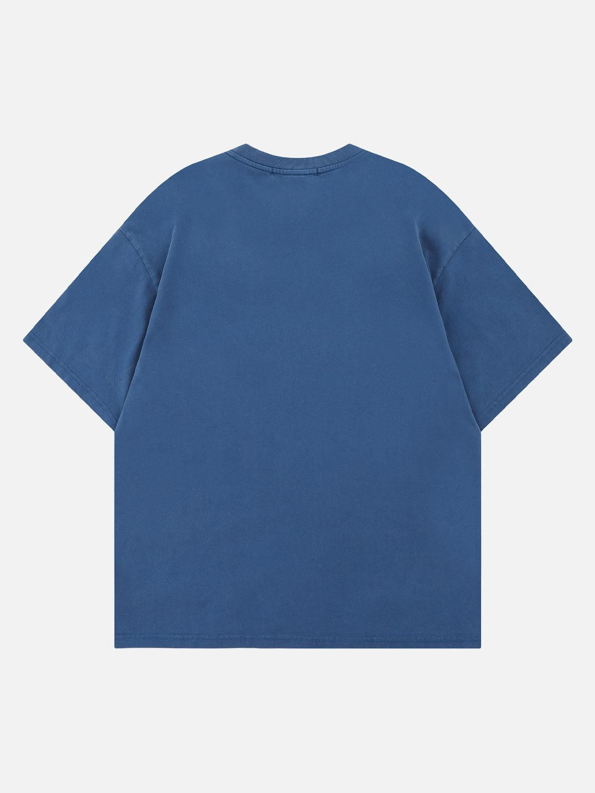 Washed Letters Graphic T-Shirt