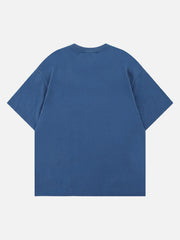 Washed Letters Graphic T-Shirt