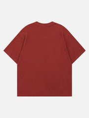 Washed Letters Graphic T-Shirt