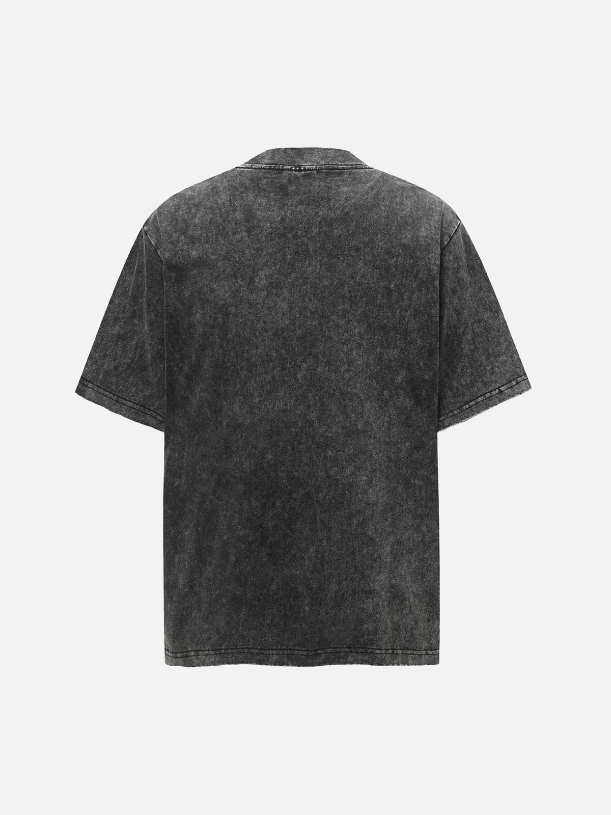 Washed Lightning Oversized T-Shirt