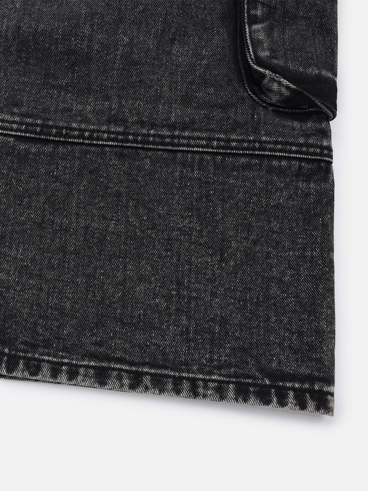 Washed Multi Pocket Jeans