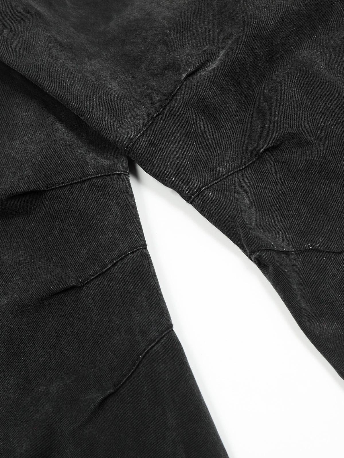Washed Multi Pocket Loose Jeans
