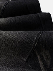 Washed Stained Wide-Leg Jeans