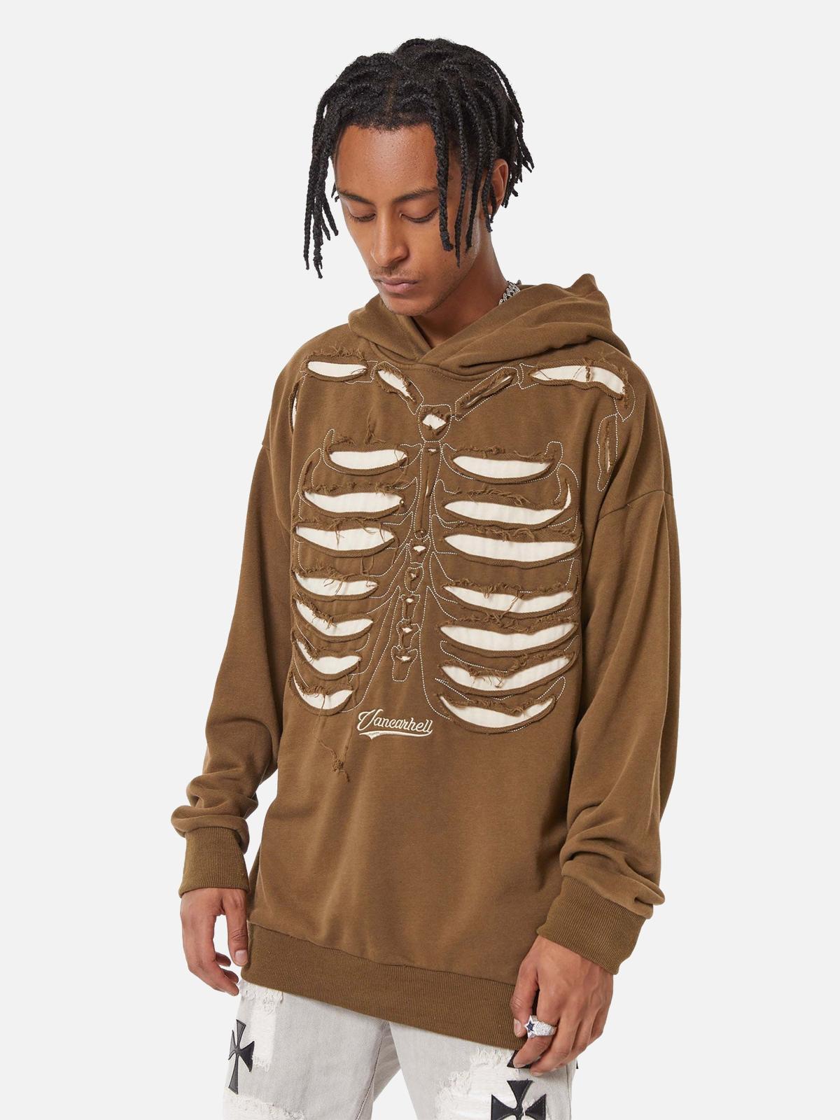 Washed Streetwear Aged Look Hoodie