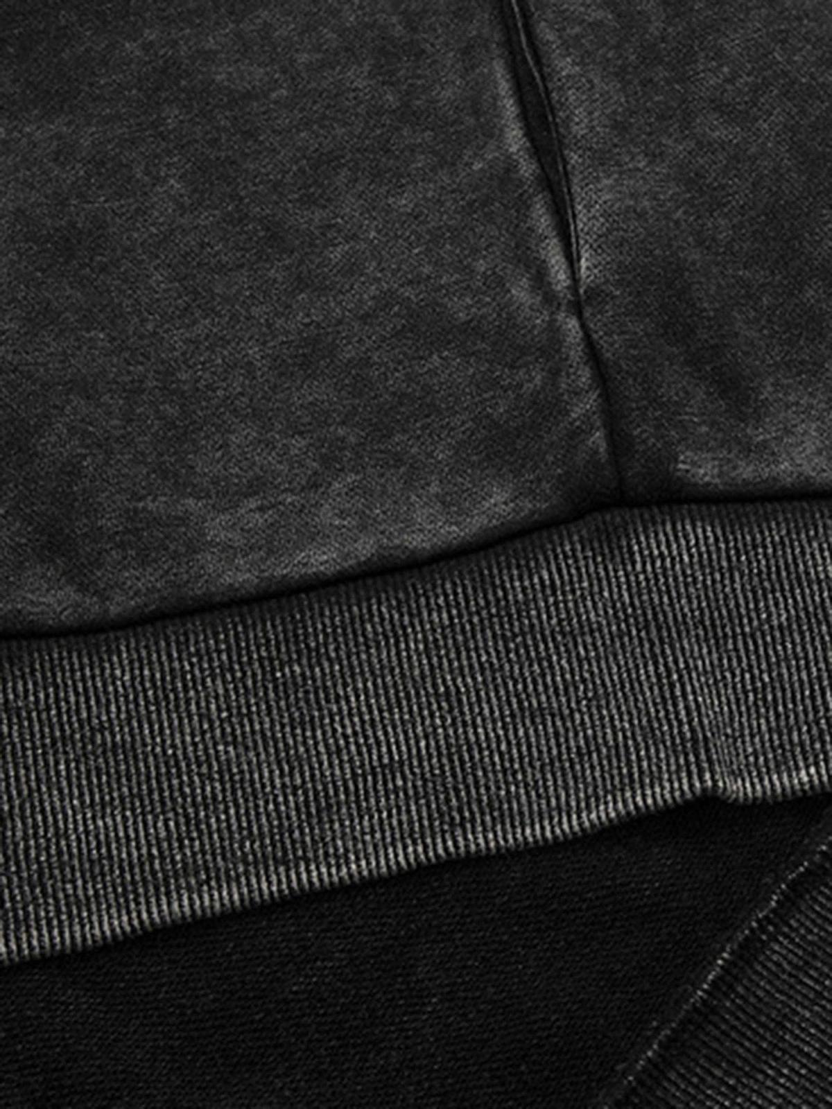 Washed Streetwear Aged Look Hoodie