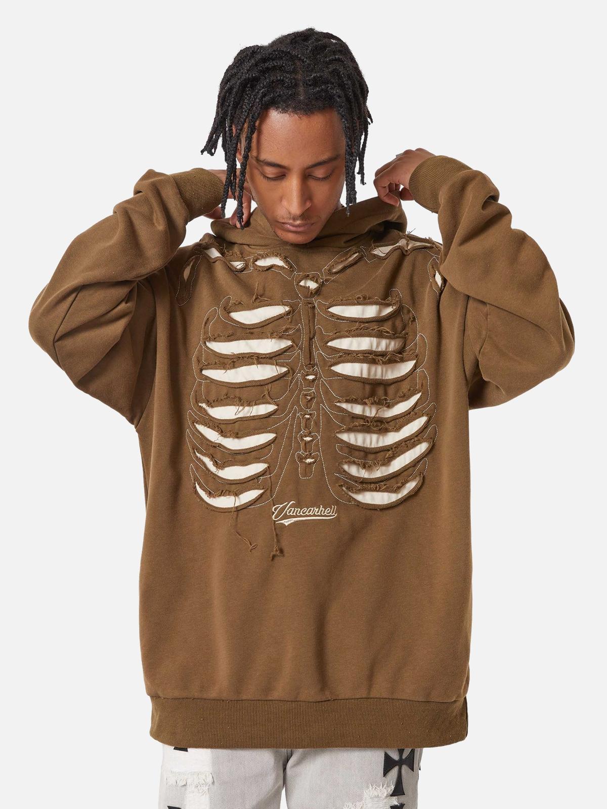 Washed Streetwear Aged Look Hoodie