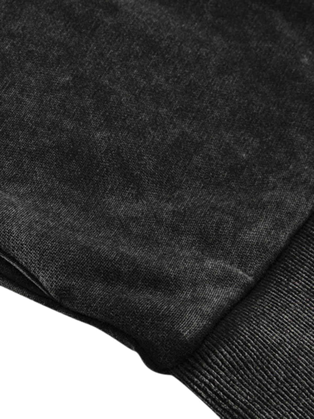 Washed Streetwear Aged Look Hoodie