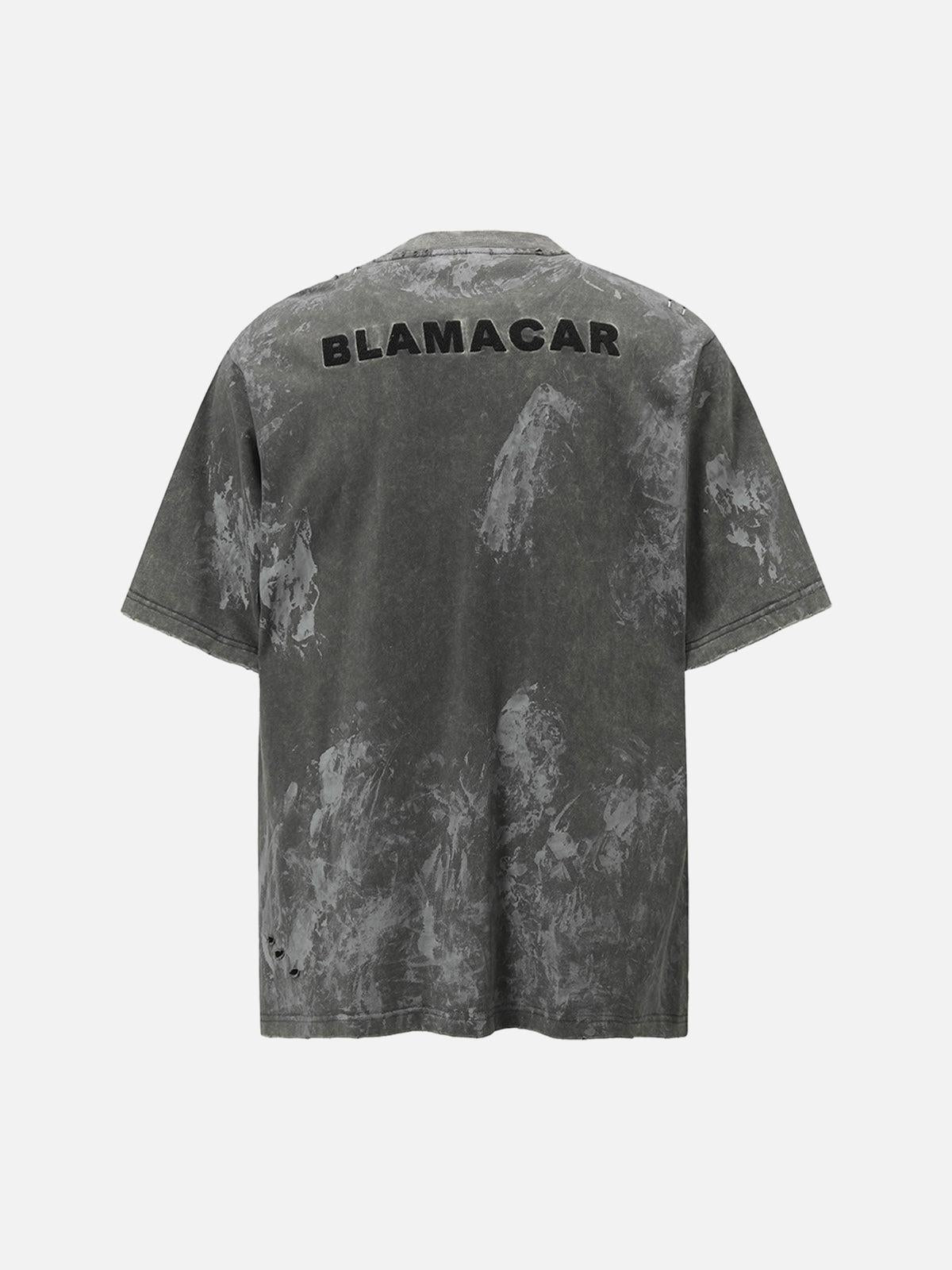 Washed Tie-Dye Short Sleeve T-Shirt