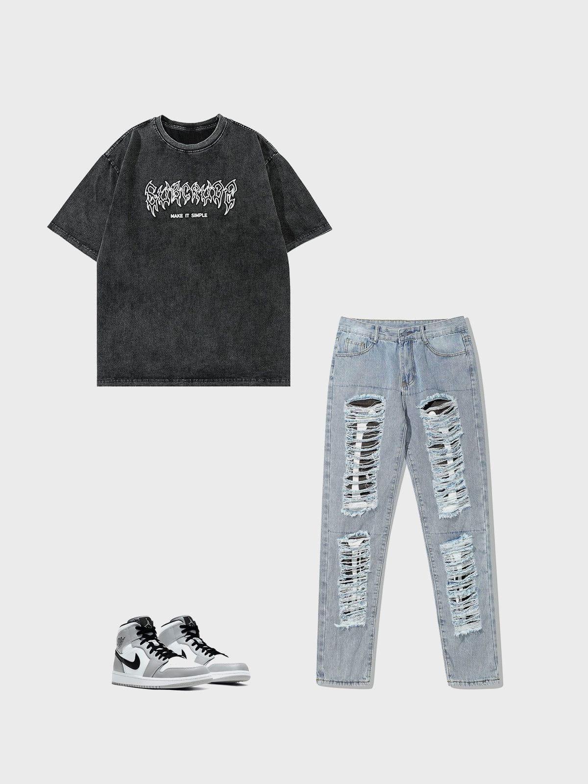Washed Wings Print Tee