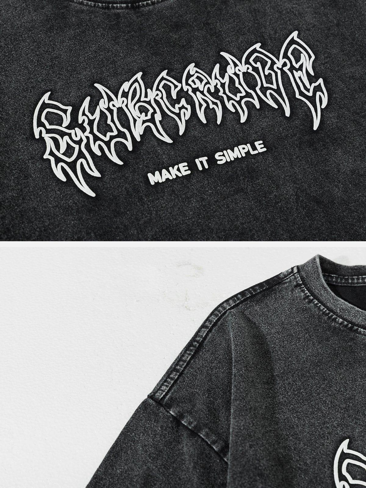 Washed Wings Print Tee