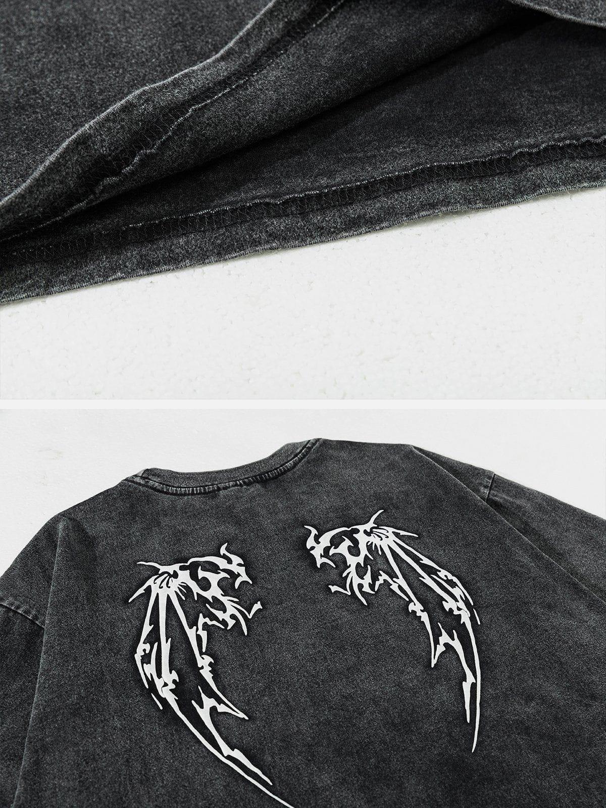 Washed Wings Print Tee