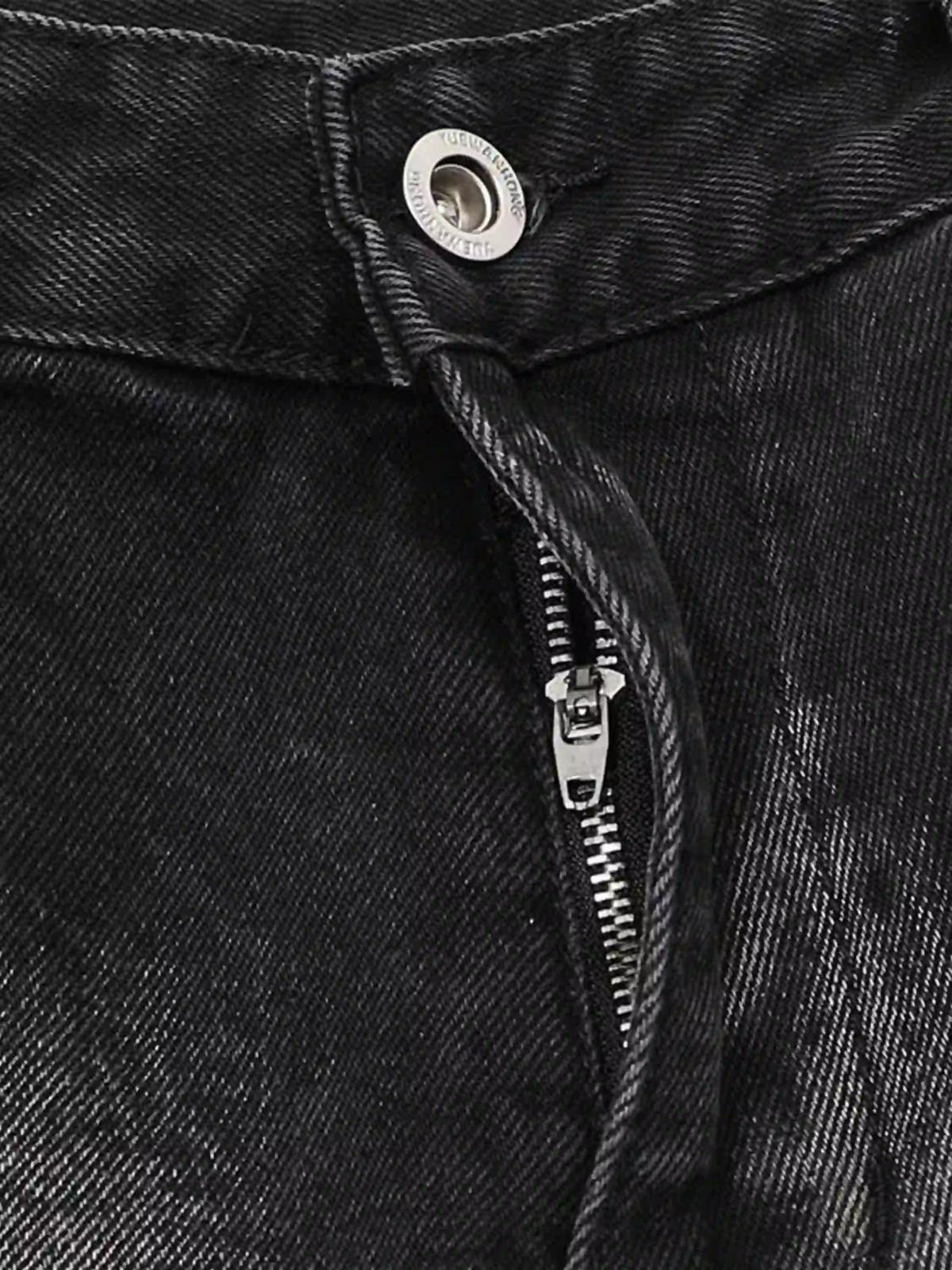 Water Ripple Multi-Pocket Cargo Jeans