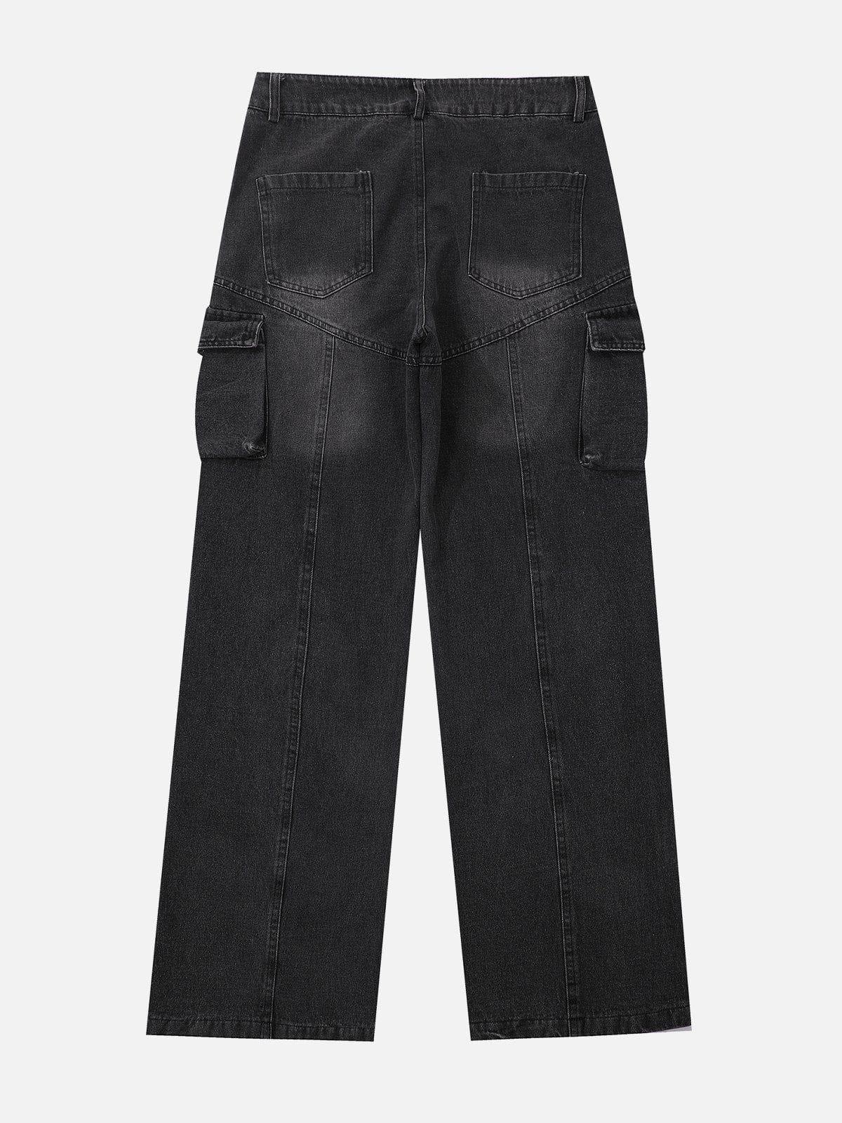Water-Washed Splicing Jeans