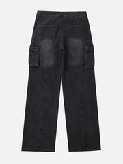 Water-Washed Splicing Jeans