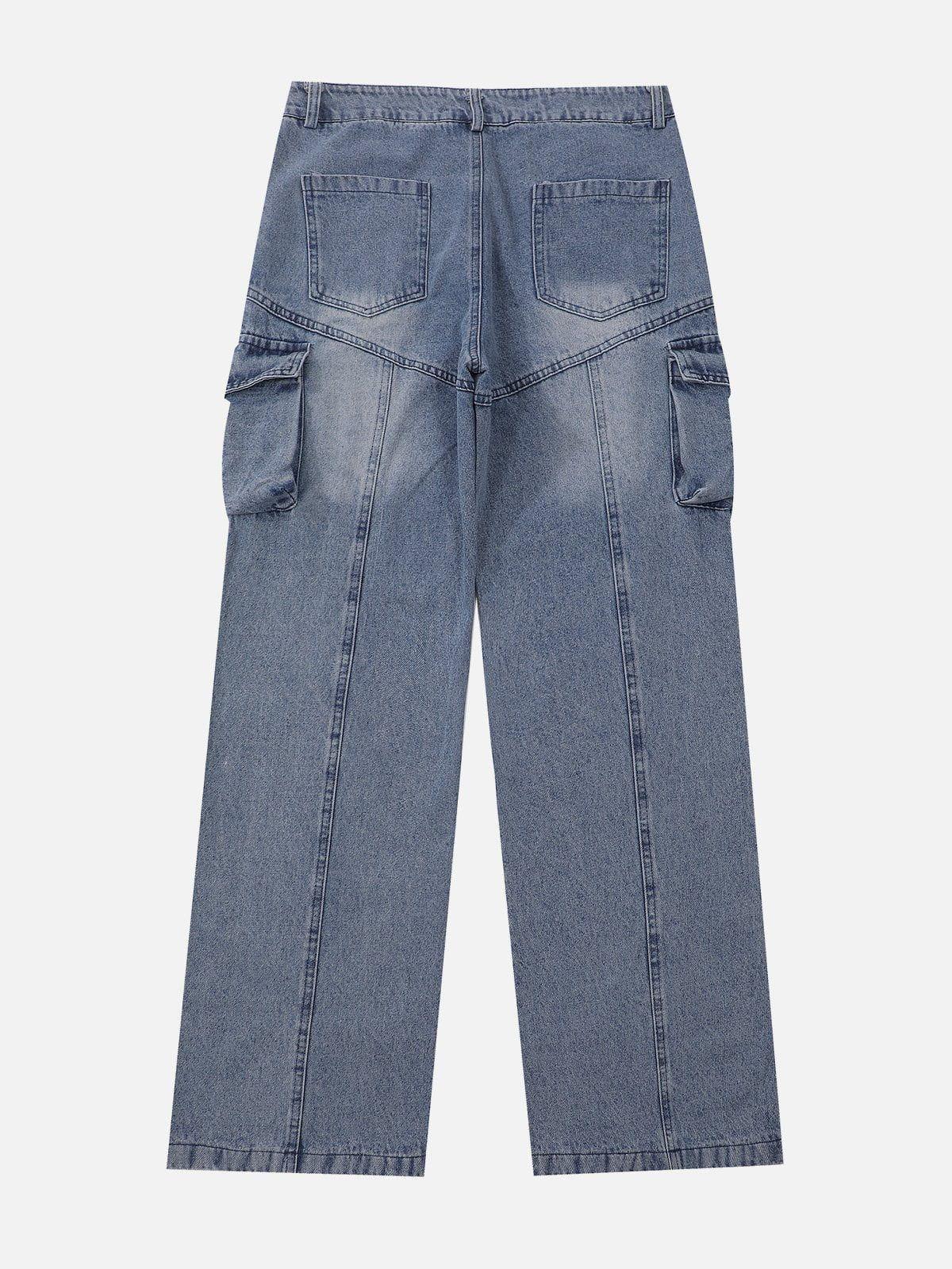 Water-Washed Splicing Jeans