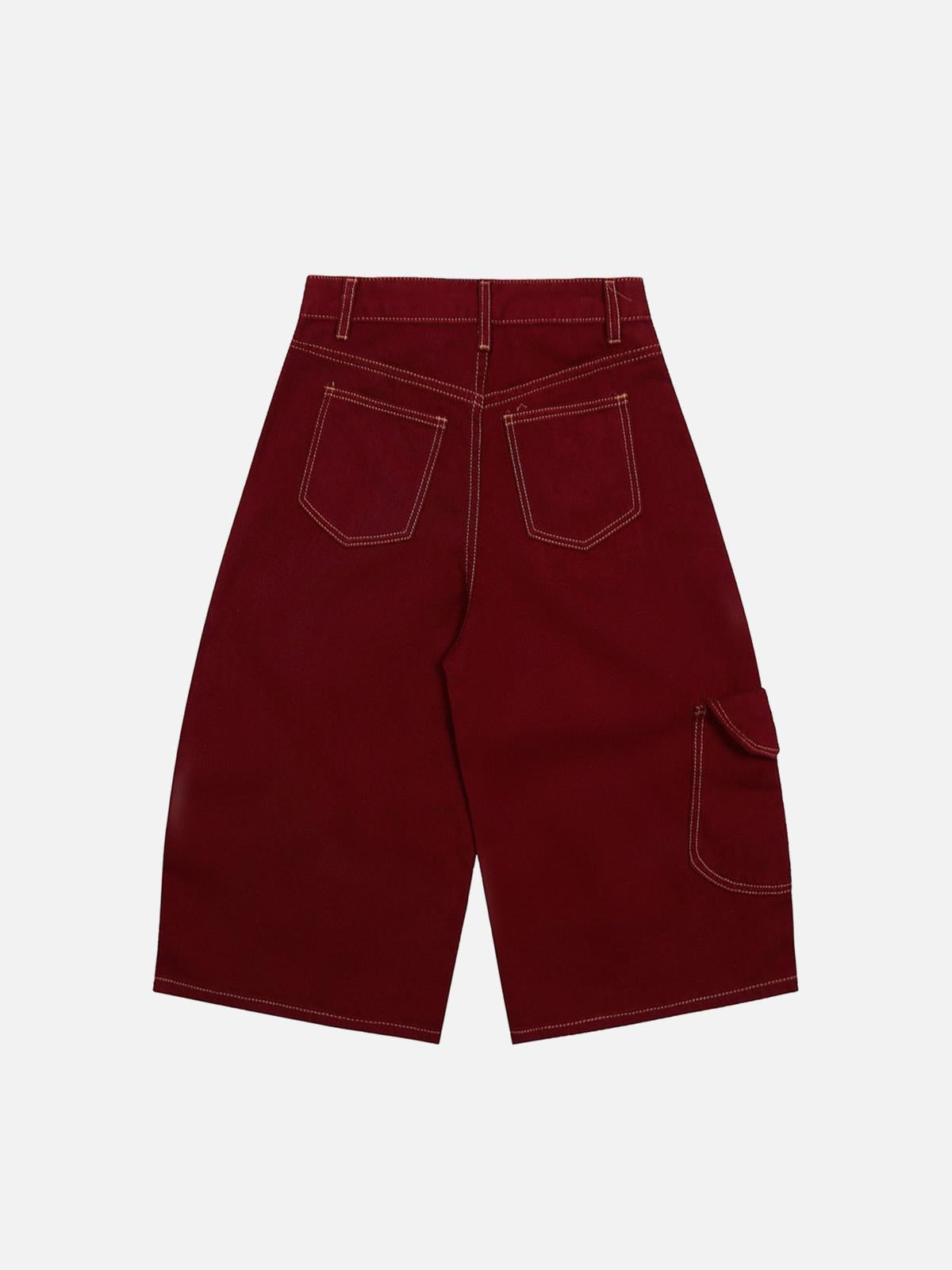 Welt-Embellished Cargo Jorts