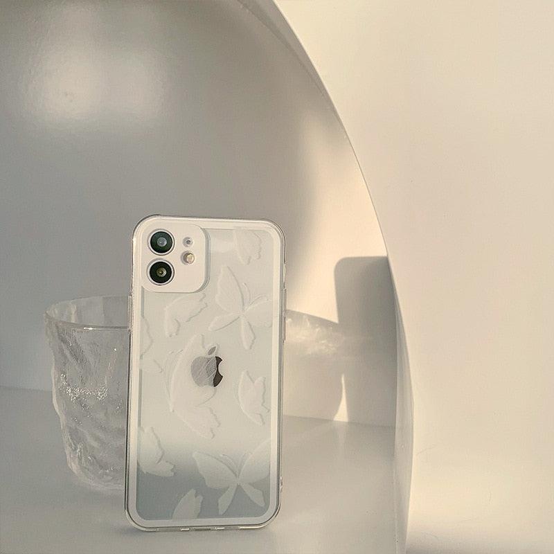 White Butterfly iPhone Case