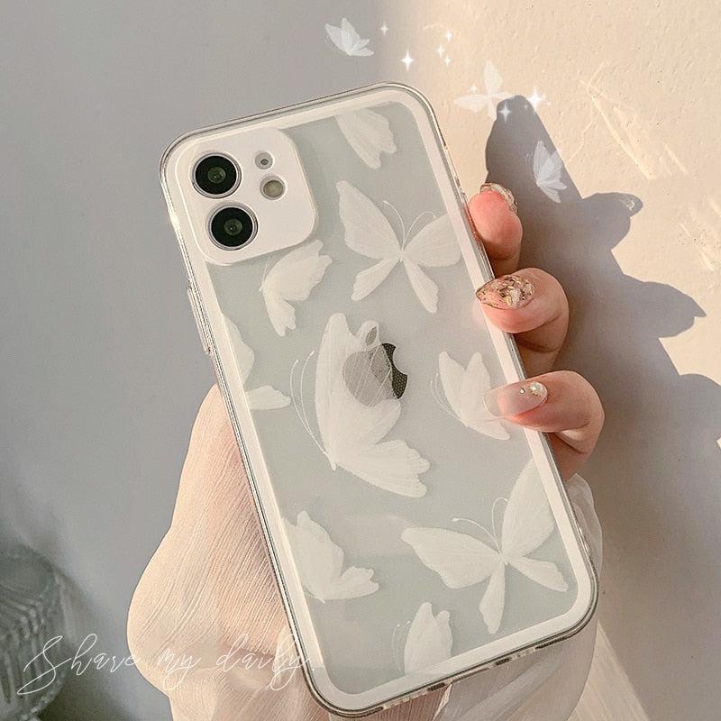 White Butterfly iPhone Case