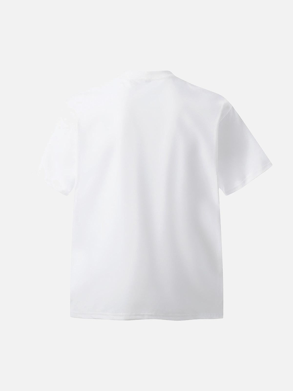 White Tiger Print T-Shirt