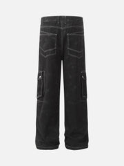 Workwear Multi-Pocket Tie-Dye Pants
