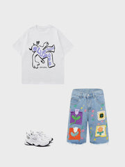 Wrestling Demon Print Tee