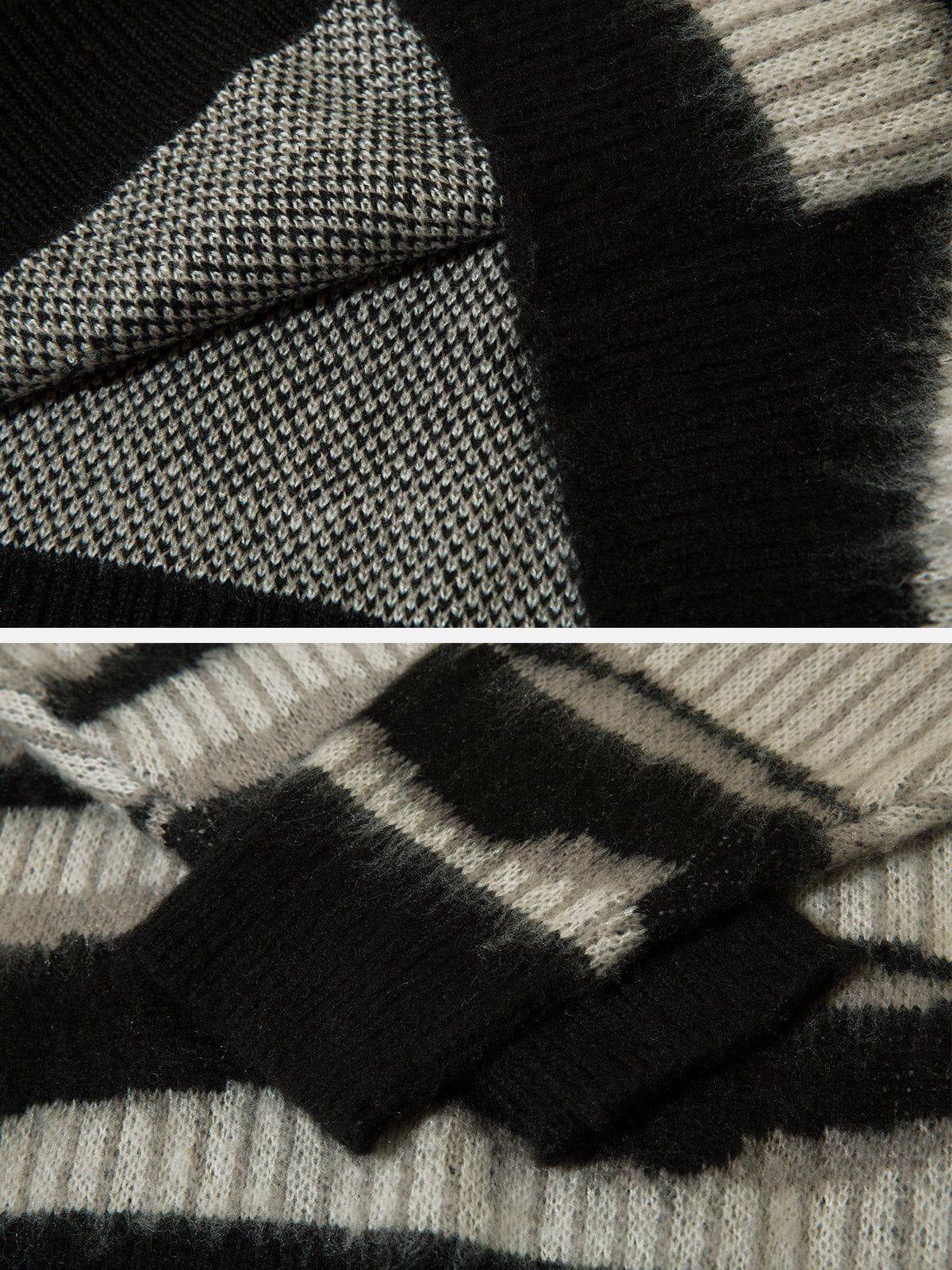 Zebra Print Mohair Sweater