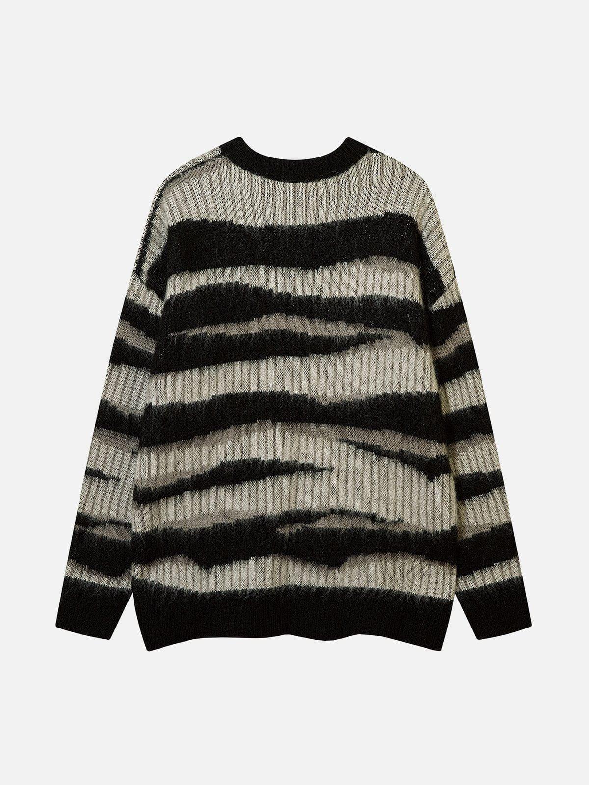 Zebra Print Mohair Sweater