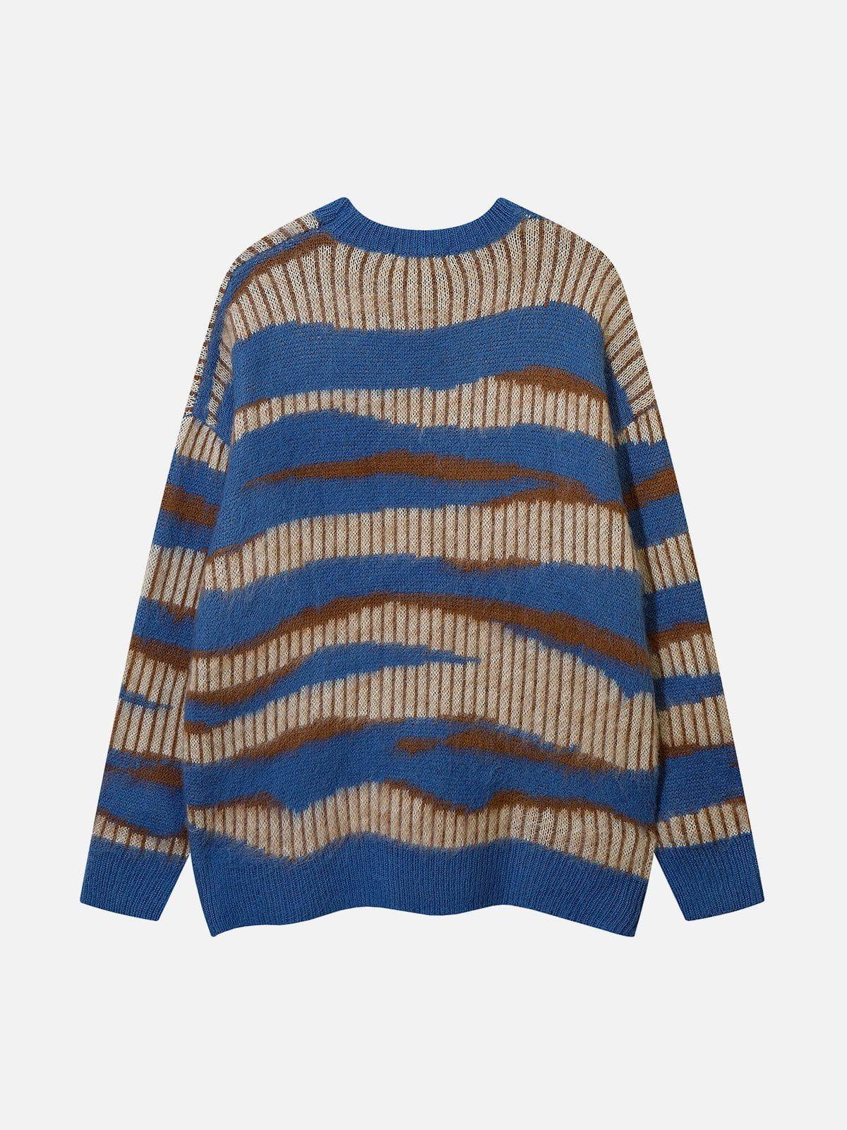 Zebra Print Mohair Sweater