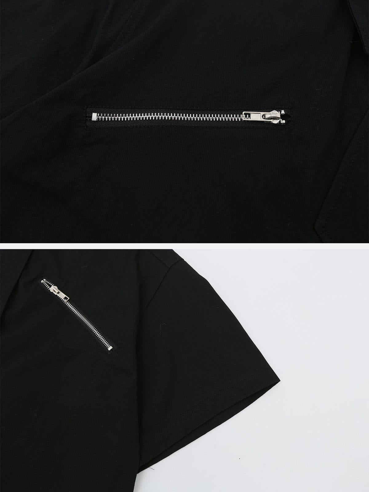 Zip Patchwork Tee