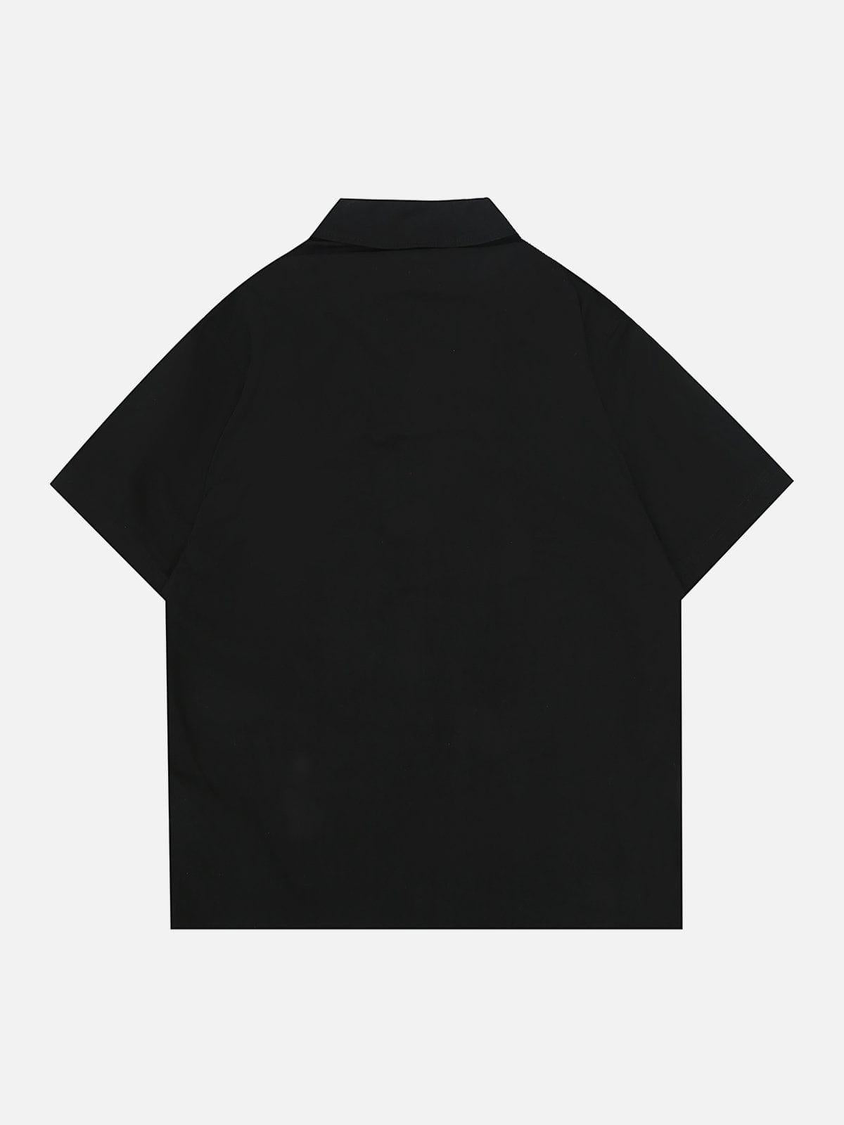 Zip Patchwork Tee