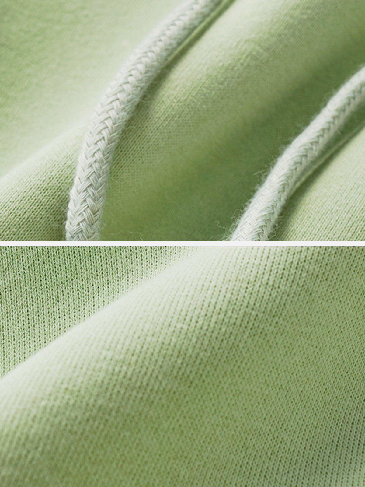 ZIP UP Solid Color Hoodie